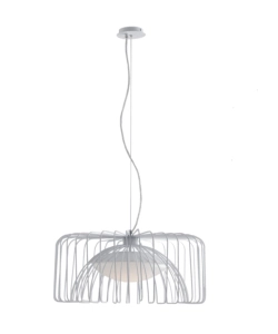 LAMPADA A SOSPENSIONE LED "COUGAR" BIANCA, Ø50 CM