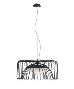 LAMPADA A SOSPENSIONE LED "COUGAR" NERA, Ø50 CM