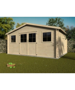 CASETTA IN LEGNO DA GIARDINO DECOR ET JARDIN "FLORIDIAN" IN ABETE BIANCO NORDICO 509X402X251 CM