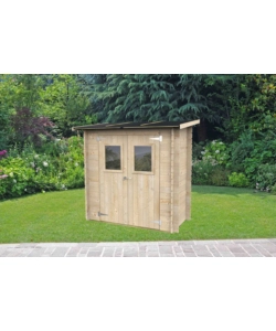 CASETTA IN LEGNO DA GIARDINO ALCE "HOBBY" IN ABETE 198X98X197 CM