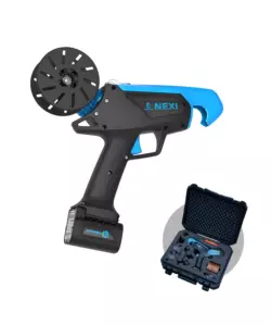 KIT VALIGETTA LEGATRICE A BATTERIA CAMPAGNOLA "NEXI" 2 BATTERIE 14,4V 2,5AH, CARICABATTERIE, 2 BOBINE FILO STANDARD E ATTREZZI