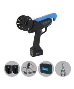 KIT VALIGETTA LEGATRICE A BATTERIA CAMPAGNOLA "NEXI" 2 BATTERIE 14,4V 2,5AH, CARICABATTERIE, 2 BOBINE FILO STANDARD E ATTREZZI