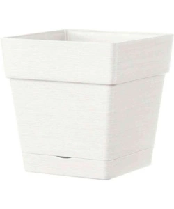 VASO DA GIARDINO "CASETTA SAVE" BIANCO, 17 CM