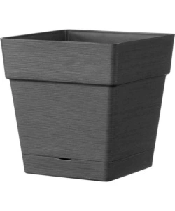 VASO DA GIARDINO "CASETTA SAVE" ANTRACITE, 17 CM