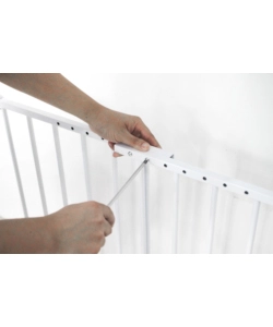CANCELLETTO DI SICUREZZA PER BAMBINI ARMONIA "BIMBI SMART" IN METALLO VERNICIATO COLORE BIANCO 59X76 CM