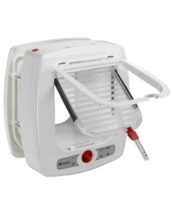 PORTINA PER GATTI FERPLAST "MICROCHIP" CON CHIUSURA 4 VIE E PROTEZIONE ARIA IN PLASTICA BIANCO 22,5X16,2X25,2 CM