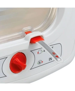 PORTINA PER GATTI FERPLAST "MICROCHIP" CON CHIUSURA 4 VIE E PROTEZIONE ARIA IN PLASTICA BIANCO 22,5X16,2X25,2 CM