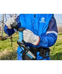 KIT VALIGETTA POTATORE A CATENA A BATTERIA CAMPAGNOLA "T-REX" BARRA 10 CM 2 BATTERIE 21,6V 2,5AH E 4,2AH, CARICABATTERIE TRIPLA USCITA, KIT ATTREZZI E COPRI-BARRA