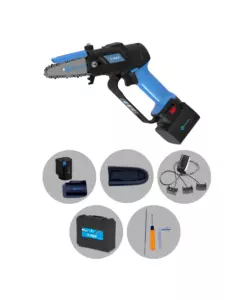 KIT VALIGETTA POTATORE A CATENA A BATTERIA CAMPAGNOLA "T-REX" BARRA 10 CM 2 BATTERIE 21,6V 2,5AH E 4,2AH, CARICABATTERIE TRIPLA USCITA, KIT ATTREZZI E COPRI-BARRA