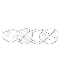 KIT SERRATURA AGGIUNTIVA PER PORTE VEICOLI COMMERCIALI LAMPA "VIGILANT" - 65411