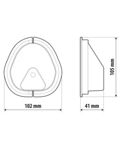 KIT SERRATURA AGGIUNTIVA PER PORTE VEICOLI COMMERCIALI LAMPA "VIGILANT" - 65411