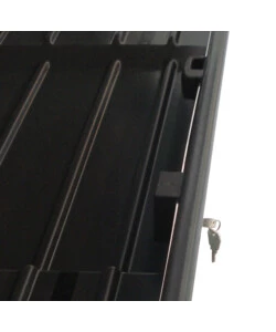 BOX TETTO PER AUTO 330 LITRI IN ABS GRIGIO GOFFRATO - N60000