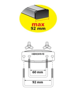 BOX TETTO PER AUTO 430 LITRI IN ABS CON DOPPIA APERTURA, ARGENTO LUCIDO - N60014