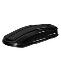 BOX TETTO PER AUTO 630 LITRI IN ABS CON DOPPIA APERTURA, NERO LUCIDO - N60029