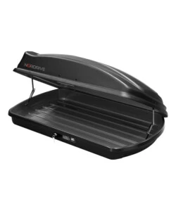 BOX TETTO PER AUTO 333 LITRI IN ABS NERO GOFFRATO - N60033