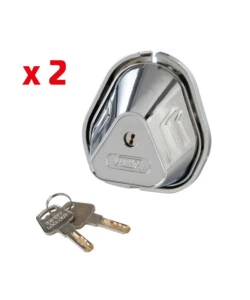 KIT 2 SERRATURE AGGIUNTIVE PER PORTE VEICOLI COMMERCIALI LAMPA "VIGILANT" - 65412