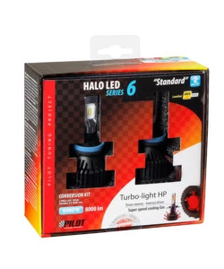 LAMPADE LED PER AUTO 9-32V HALO LED SERIE 6 STANDARD - (H8-H9-H11-H16) - 30W - PGJ19-X - 2 PZ  - SCATOLA  57786