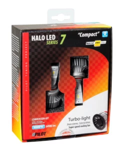 LAMPADE LED PER AUTO 9-32V HALO LED SERIE 7 COMPACT - (H10-HB3 9005) - 36W - P20D - 2 PZ  - SCATOLA  57780