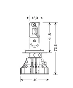 LAMPADE LED PER AUTO 9-32V HALO LED SERIE 7 COMPACT - (H7) - 36W - PX26D - 2 PZ  - SCATOLA  57778