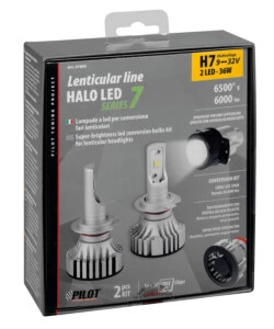 LAMPADE LED PER AUTO 9-32V HALO LED SERIE 7 COMPACT - (H7 LENTICULAR) - 36W - PX26D - 2 PZ  - SCATOLA  57805