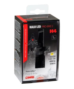 LAMPADE LED PER AUTO 9-32V HALO LED PRO-BIKE 2 - (H4) - 15W - P43T - 1 PZ  - SCATOLA  57749