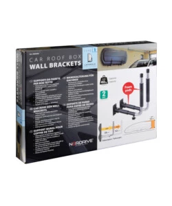 COPPIA SUPPORTI DA PARETE PER BOX TETTO TIPO 1, LATERALE  N60050 - NORDRIVE