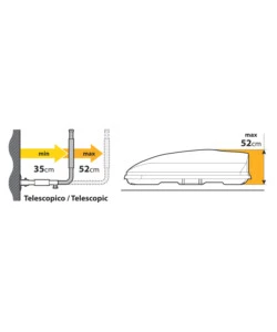 COPPIA SUPPORTI DA PARETE PER BOX TETTO TIPO 1, LATERALE  N60050 - NORDRIVE