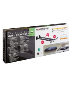 COPPIA SUPPORTI DA PARETE PER BOX TETTO TIPO 2, ORIZZONTALE  N60051 - NORDRIVE