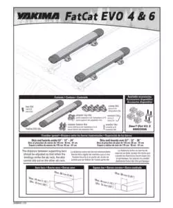 PORTASCI PER BARRE DA TETTO FATCAT 4 EVO BLACK  Y8003075
