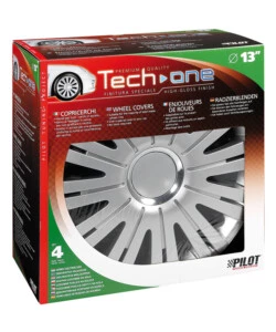 COPRICERCHI PER AUTO ACTIVE SILVER - Ø 13" PILOT  31555