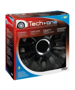COPRICERCHI PER AUTO "AVALONE" PRO BLACK - Ø 16"  31528