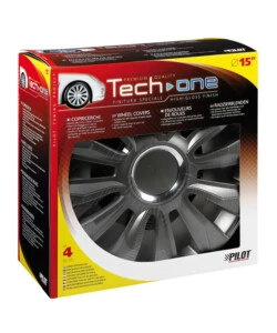 COPRICERCHI PER AUTO "AVALONE" PRO DARK - Ø 15"  31532