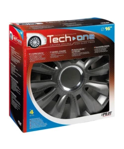 COPRICERCHI PER AUTO "AVALONE" PRO DARK - Ø 16"  31533