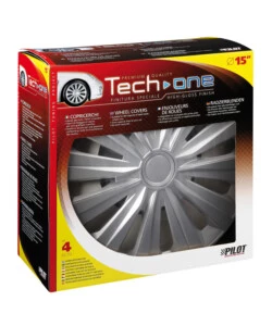 COPRICERCHI PER AUTO "MULTI SILVER" - Ø 15" PILOT  31637