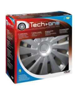 COPRICERCHI PER AUTO "SEPANG" SILVER - Ø 16" PILOT  31653