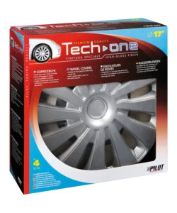 COPRICERCHI PER AUTO "SEPANG" SILVER - Ø 17" PILOT  31654