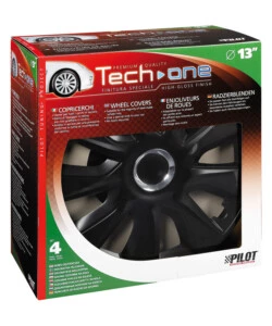 COPRICERCHI PER AUTO "STRATOS RC BLACK" - Ø 13" PILOT  31605
