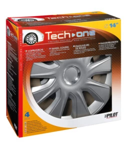COPRICERCHI PER AUTO "STRATOS RC SILVER" - Ø 14" PILOT  31596