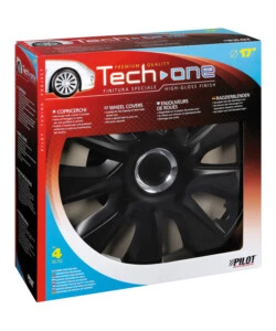 COPRICERCHI PER AUTO "STRATOS RC BLACK" - Ø 17" PILOT  31609