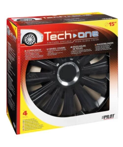COPRICERCHI PER AUTO TREND BLACK - Ø 15" PILOT  31582