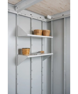 BIOHORT RIPIANI PER CASETTA ATTREZZI NEO 56X24,5 CM GRIGIO/BIANCO 2R
