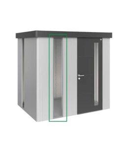 BIOHORT ELEMENTO IN VETRO ACRILICO PER CASETTA ATTREZZI NEO ARGENTO METALLIZZATO