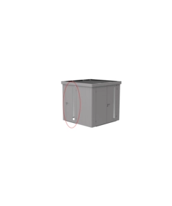PORTA SUPPLEMENTARE PER CASETTA ATTREZZI NEO ARGENTO METALLIZZATO