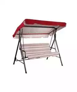 DONDOLO DA GIARDINO A TRE POSTI "IRIS" FANTASIA A RIGHE 208X126X173 CM