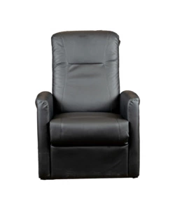 POLTRONA MASSAGGIANTE BELLAHOME "SIENA" CON RECLINER ELETTRICO IN ECOPELLE NERO 75X93X105 CM