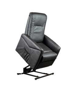POLTRONA MASSAGGIANTE BELLAHOME "SIENA" CON RECLINER ELETTRICO IN ECOPELLE NERO 75X93X105 CM