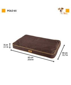 CUSCINO "POLO 65" MARRONE, 65X40X8 CM - FERPLAST