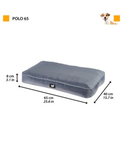 CUSCINO "POLO 65" GRIGIO, 65X40X8 CM - FERPLAST