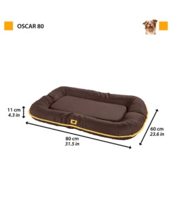 CUSCINO PER CANI "OSCAR 80" MARRONE, 80X60X11 CM - FERPLAST