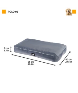 CUSCINO "POLO 95" GRIGIO, 95X60X8 CM - FERPLAST